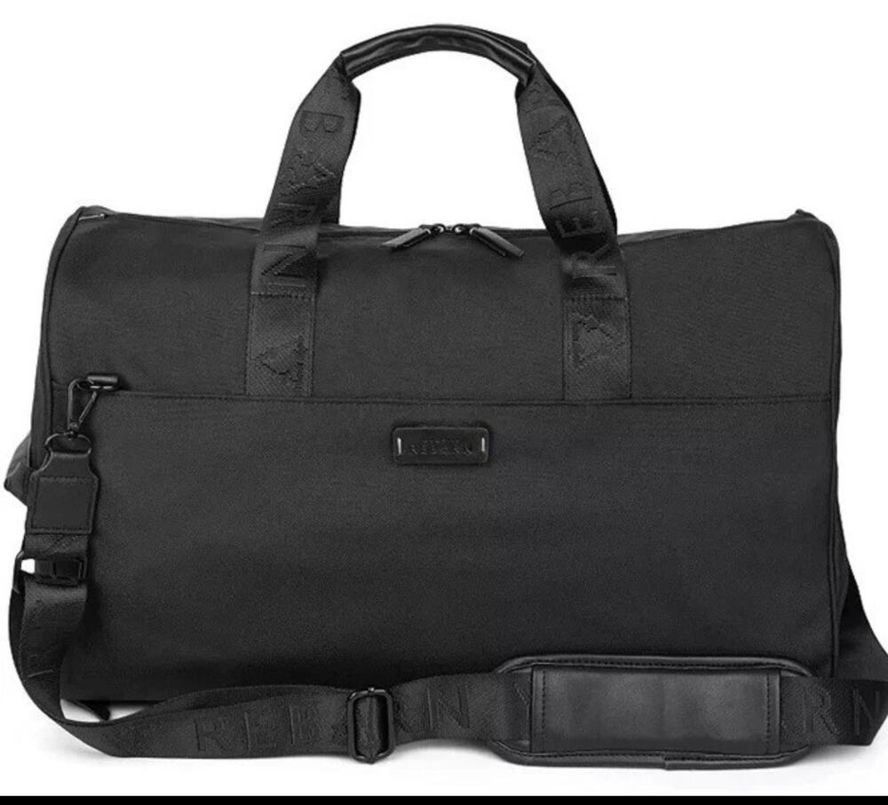 Bugatti Reborn Collection 2-in-1 Hybrid RFID-Blocking Recycled Duffle Bag BLACK